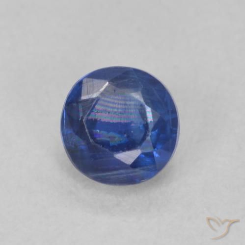 Dianita Azul-marinho Natural 0.45ct, Redondo, SI
