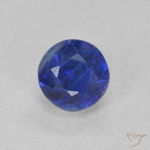 0.49ct Natural Azul-marinho Dianita, Redondo, SI