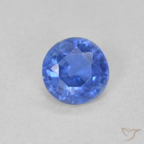 0.28ct Natural azul marinho claro Dianita, Redondo, VS-SI