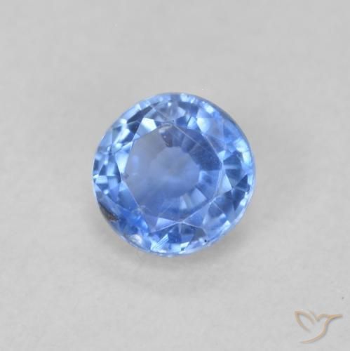 Dianita Bebê azul Natural 0.34ct, Redondo, VS-SI