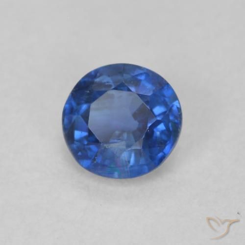 Dianita Azul escuro Natural 0.34ct, Redondo, SI