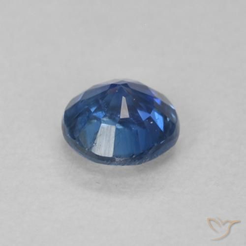 Dianita Azul escuro Natural 0.34ct, Redondo, SI