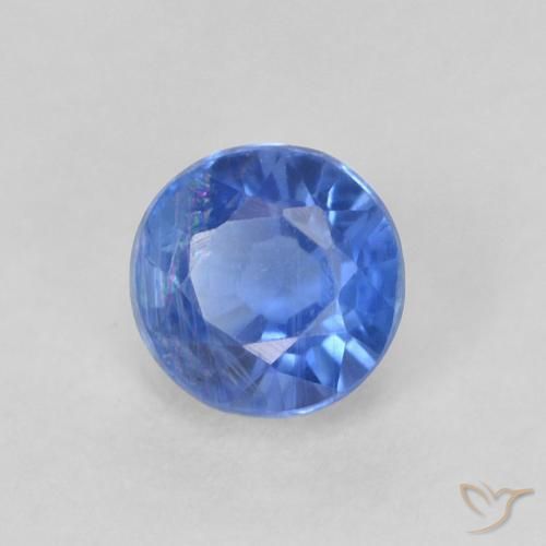 Dianita azul marinho claro Natural 0.46ct, Redondo, SI
