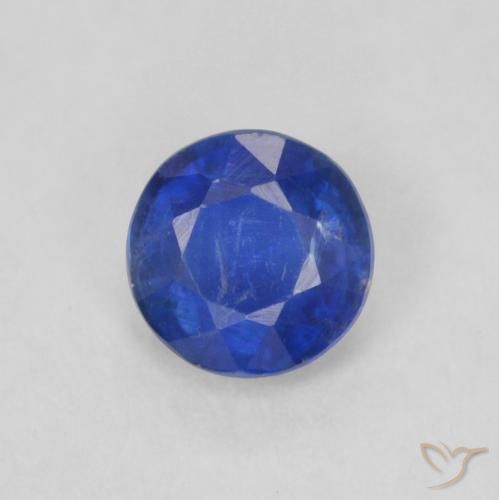 0.36ct Natural Azul-marinho Dianita, Redondo, SI
