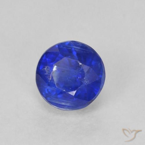 Dianita Azul marinho intenso Natural 0.44ct, Redondo, SI