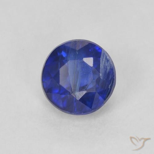 Dianita azul real Natural 0.44ct, Redondo, SI