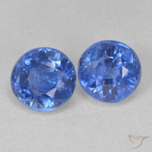 Pedras preciosas de Dianita Bebê azul natural de 1.45 ct, Redondo, SI