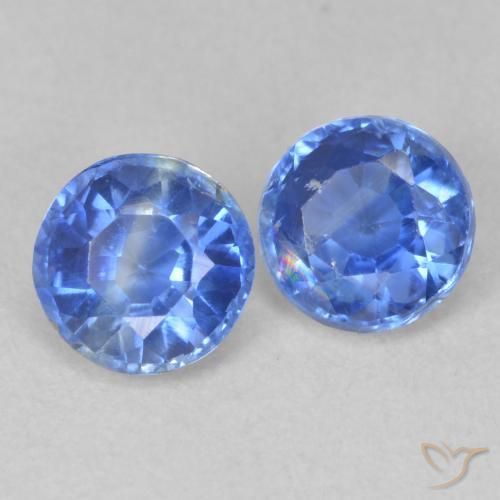 Pedras preciosas de Dianita Bebê azul natural de 1.30 ct, Redondo, SI