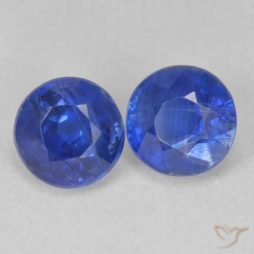 Pedras preciosas de Dianita Azul verdadeiro natural de 1.56 ct, Redondo, SI