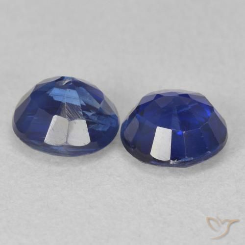 Pedras preciosas de Dianita Azul escuro natural de 1.43 ct, Redondo, SI