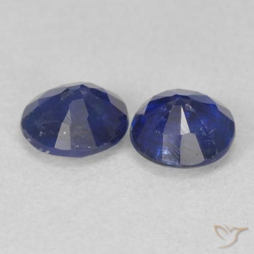 Pedras preciosas de Dianita Azul escuro natural de 1.12 ct, Redondo, SI