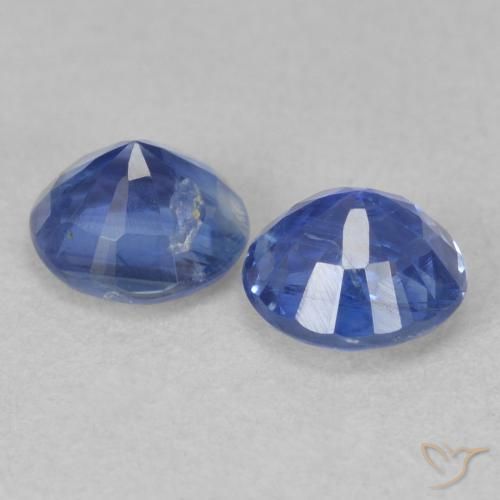 Pedras preciosas de Dianita Azul verdadeiro natural de 1.38 ct, Redondo, SI