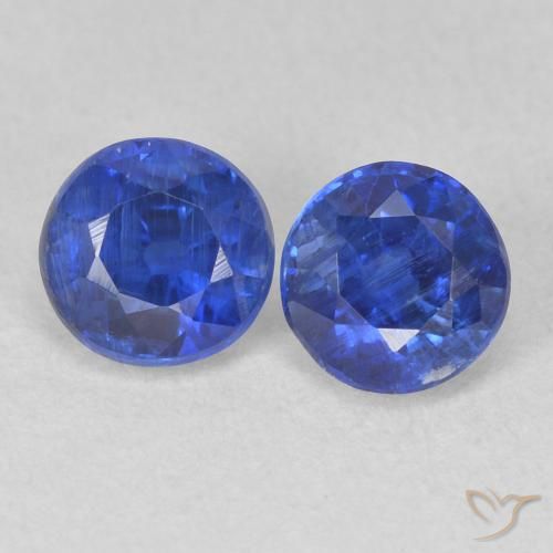 1.39ctw Natural Azul verdadeiro Dianita, Redondo, SI