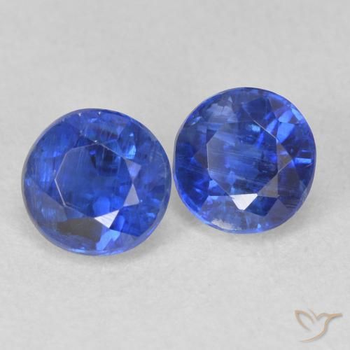 Pedras preciosas de Dianita Azul verdadeiro natural de 1.39 ct, Redondo, SI