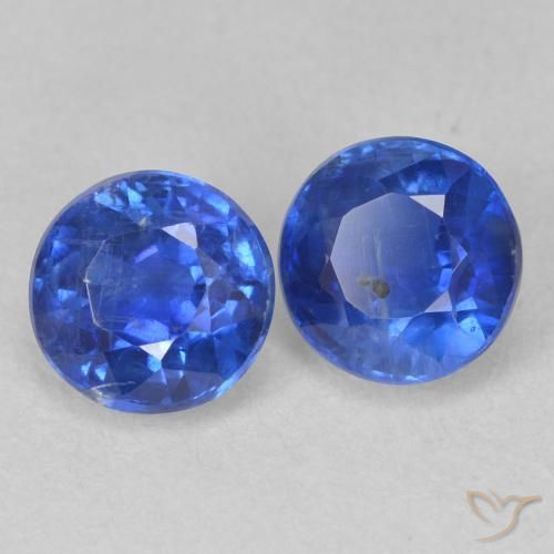 Pedras preciosas de Dianita Azul verdadeiro natural de 1.69 ct, Redondo, SI