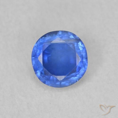 0.34ct Natural azul marinho claro Dianita, Redondo, SI