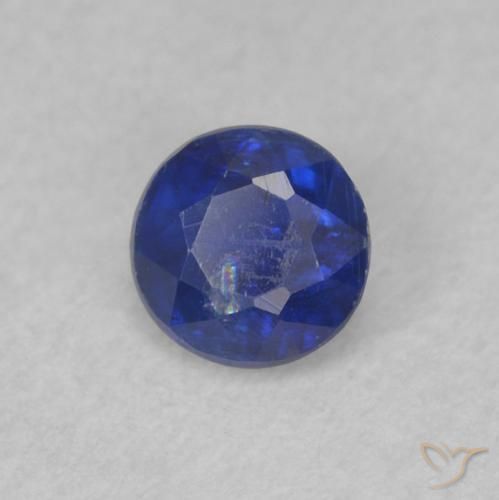 Dianita Azul escuro Natural 0.37ct, Redondo, SI