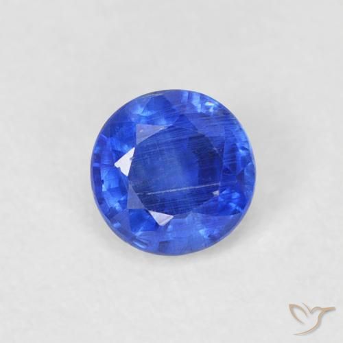 0.34ct Natural Azul Azure Profundo Dianita, Redondo, SI