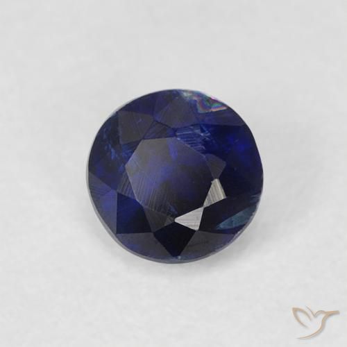 Dianita Azul profundo Natural 0.43ct, Redondo, SI