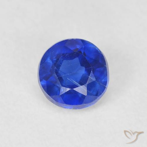 0.39ct Natural Azul Azure Profundo Dianita, Redondo, SI