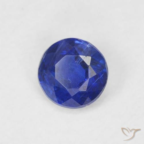 Dianita Azul escuro Natural 0.34ct, Redondo, SI