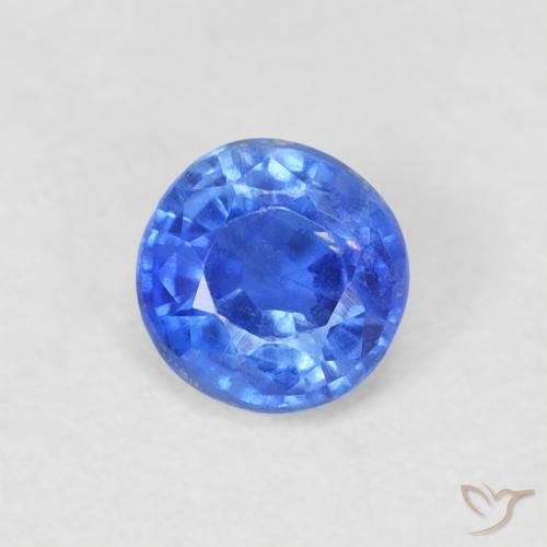 0.36ct Natural Azul Azure Profundo Dianita, Redondo, SI