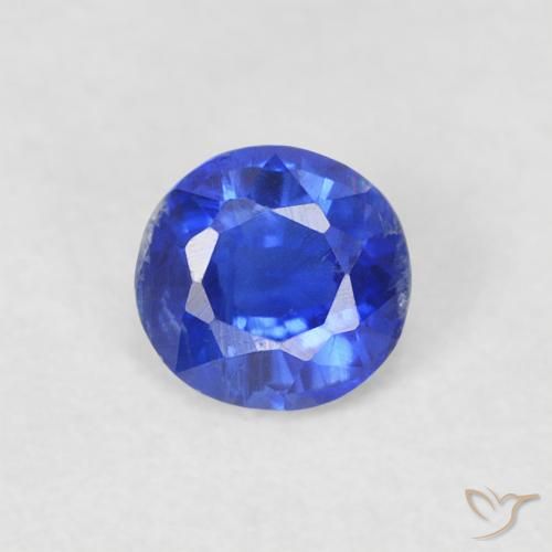 0.34ct Natural Azul Azure Profundo Dianita, Redondo, SI