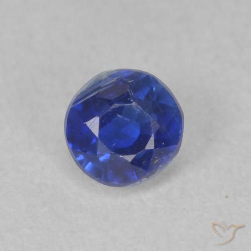 0.40ct Natural Azul profundo Dianita, Redondo, SI