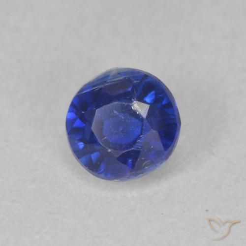 Dianita Azul profundo Natural 0.40ct, Redondo, SI