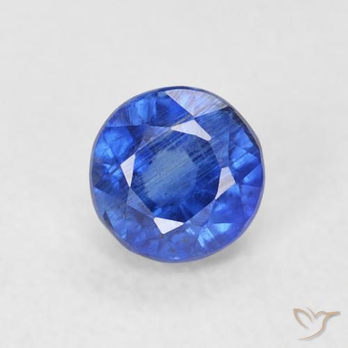 0.45ct Natural Azul verdadeiro Dianita, Redondo, SI