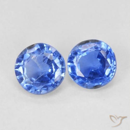 Pedras preciosas de Dianita Azul marinho médio natural de 0.71 ct, Redondo, VS-SI