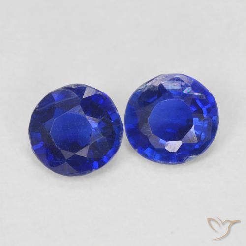 Pedras preciosas de Dianita Azul-marinho natural de 0.52 ct, Redondo, SI