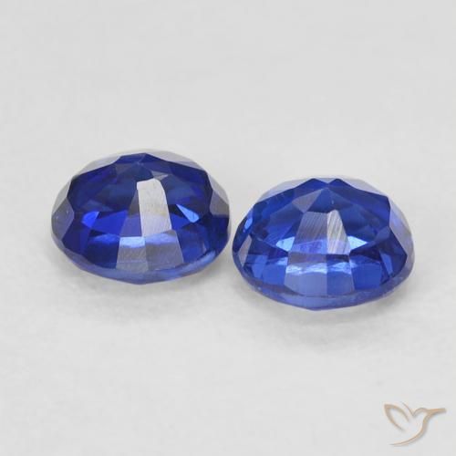 Pedras preciosas de Dianita Azul escuro natural de 0.86 ct, Redondo, VS-SI