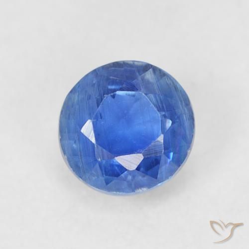 0.51ct Natural Bebê azul Dianita, Redondo, SI