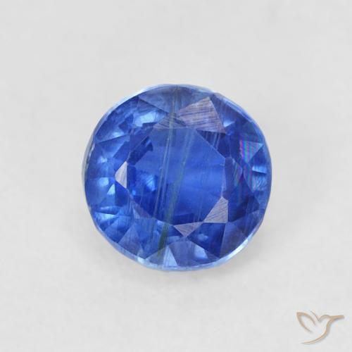 0.45ct Natural Azul verdadeiro Dianita, Redondo, SI