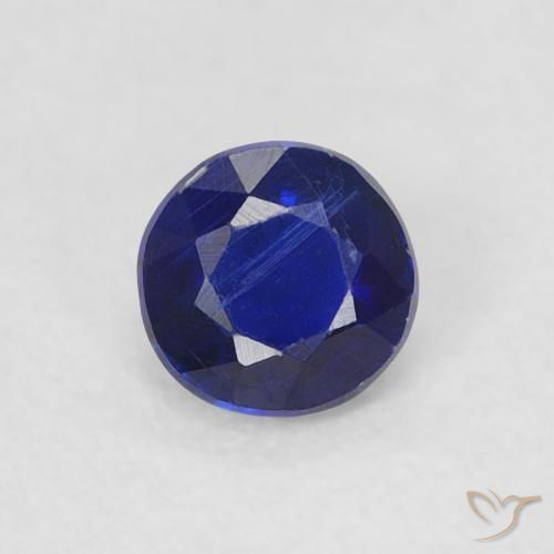 0.31ct Natural azul real Dianita, Redondo, VS-SI