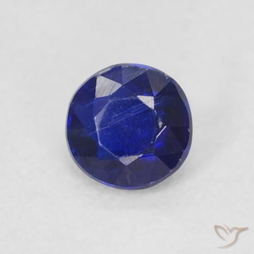 Dianita azul real Natural 0.31ct, Redondo, VS-SI