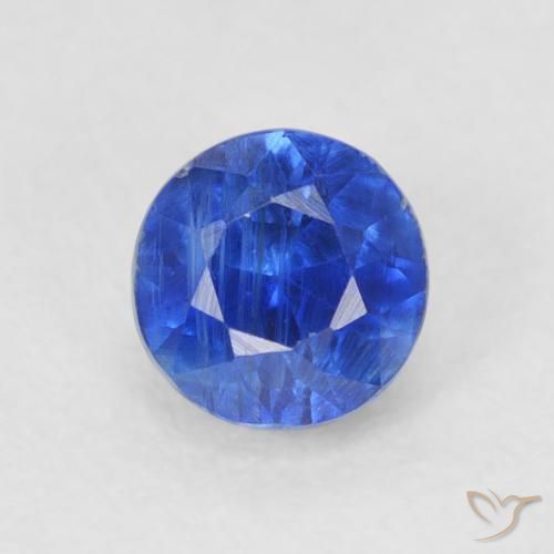 0.50ct Natural Azul verdadeiro Dianita, Redondo, SI