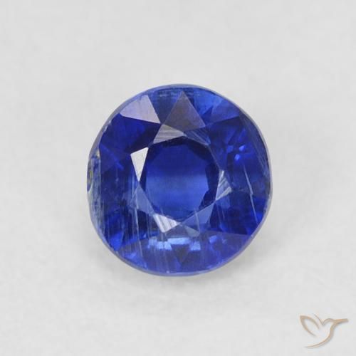 0.45ct Natural Azul-marinho Dianita, Redondo, SI