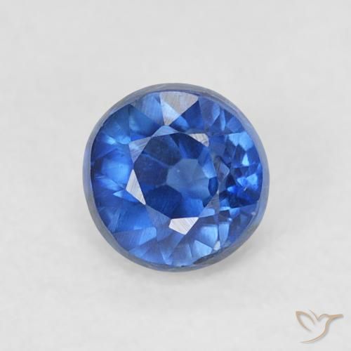 0.48ct Natural Azul profundo Dianita, Redondo, VS-SI