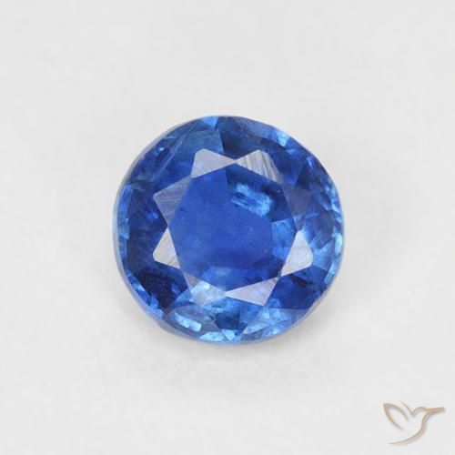 0.32ct Natural azul marinho claro Dianita, Redondo, SI
