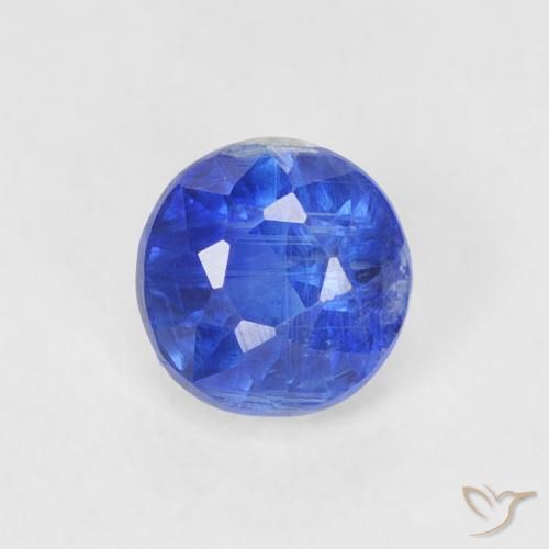 0.43ct Natural Azul Azure Profundo Dianita, Redondo, SI