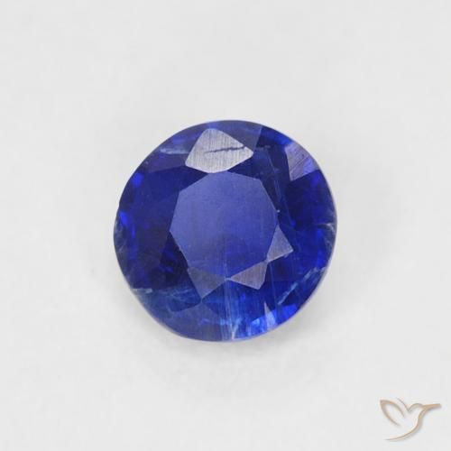 Dianita Azul marinho intenso Natural 0.32ct, Redondo, SI