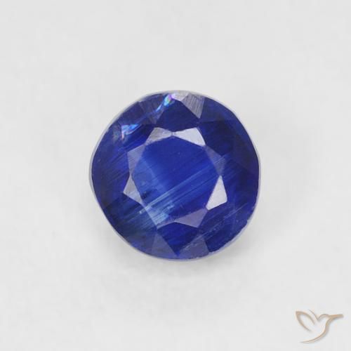0.36ct Natural Azul marinho intenso Dianita, Redondo, SI
