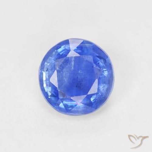 0.36ct Natural Bebê azul Dianita, Redondo, SI