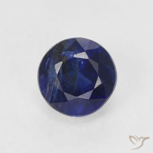 0.54ct Natural Azul Muito Profundo Dianita, Redondo, SI