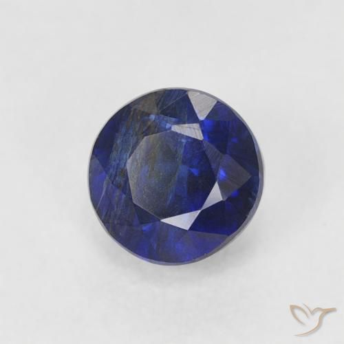 Dianita Azul Muito Profundo Natural 0.54ct, Redondo, SI