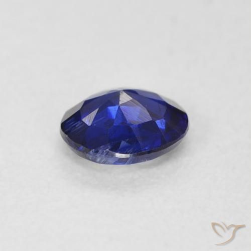 Dianita azul real Natural 0.47ct, Redondo, SI