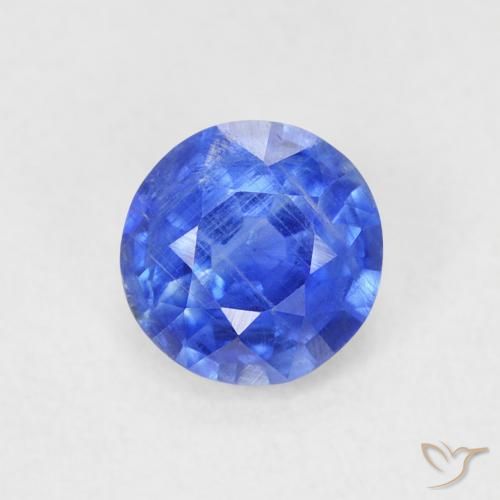 0.63ct Natural Azul Azure Profundo Dianita, Redondo, SI