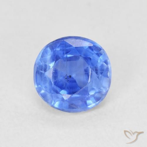 0.77ct Natural Azul Azure Profundo Dianita, Redondo, SI